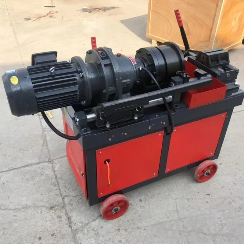 High Efficiency Iron Rod Steel Bar Thread Rolling Machine Rebar Thread Cutting Machine Automatic Rebar Thread Rolling Machine view 4