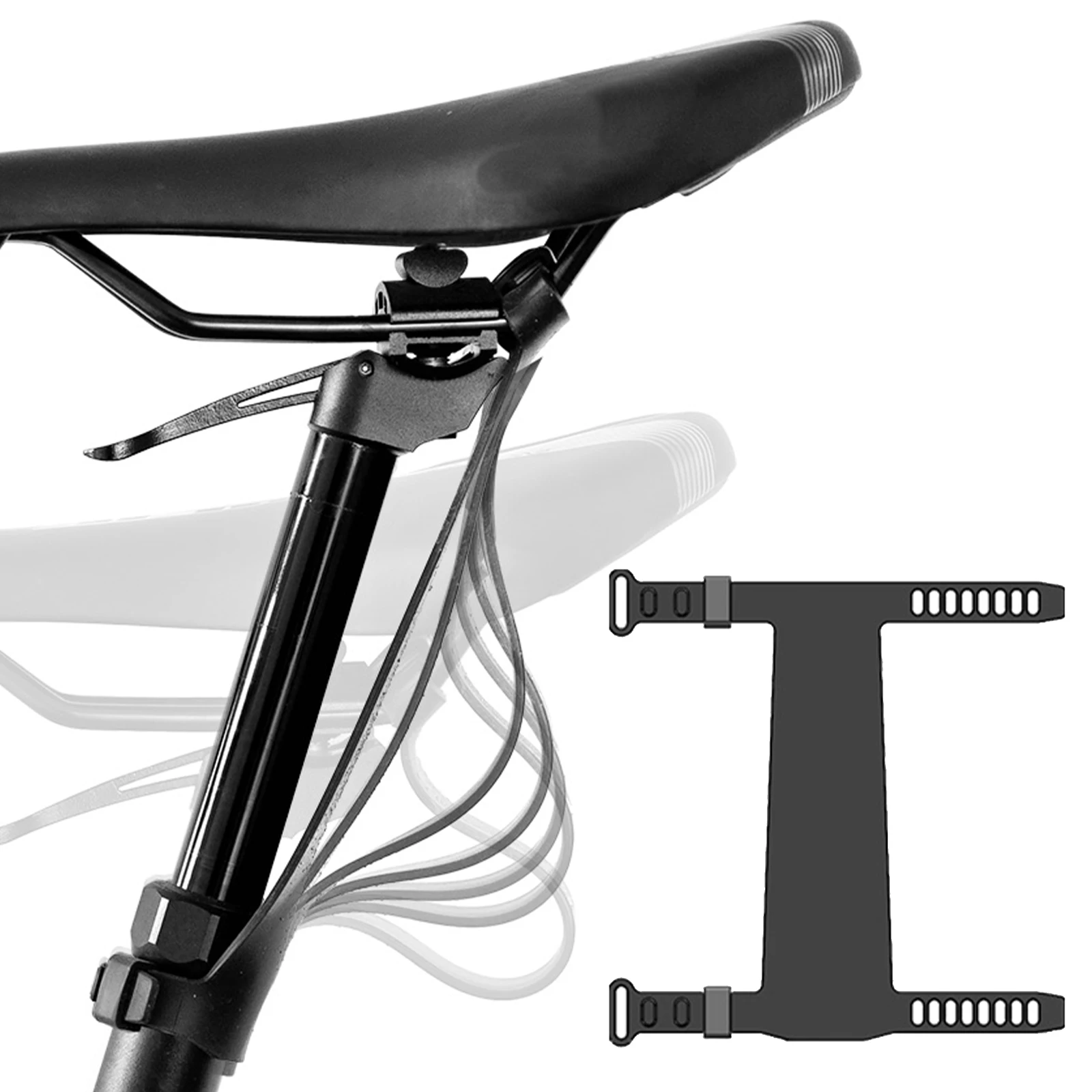 Fahrrad-Sattelstützen-Schutzblech, verstellbarer Schmutz- und Schottschutz für Fahrräder, einfach zu installierendes Fahrrad-Sattelrohr-Schutzblech für Fahrradrester