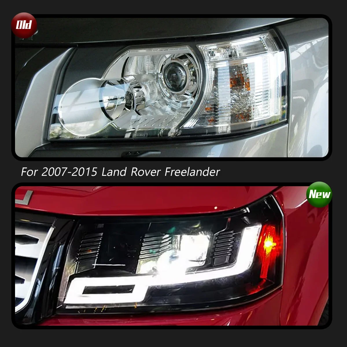 TYPY Dynamic Signal Head Lamp Automotive Accessories Upgrade Modified New LED For Land Rover Freelander 2 Headlight 2007-2015