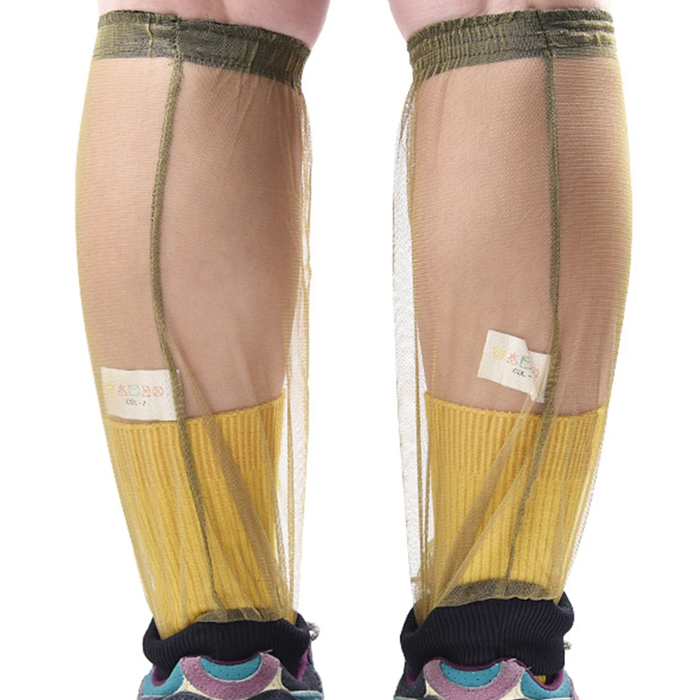 

2pcs Anti-Mosquito Leg Covers Breathable Outdoor Gauze Socks For Camping Hiking Fishing Bite-Proof Foot Covers