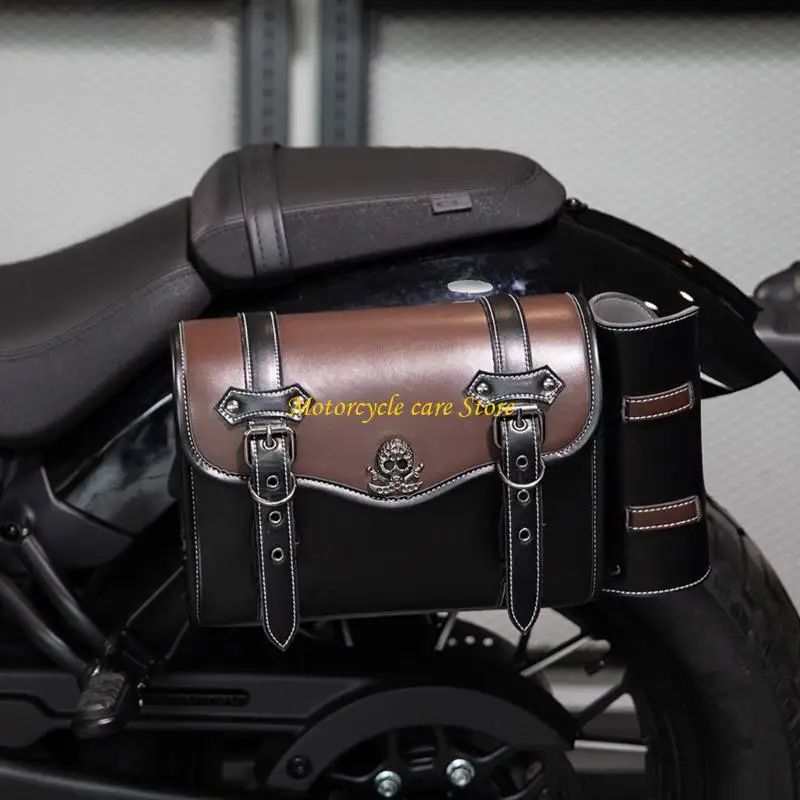 

U75F Large Capacity Motorcycle Side Bag Stylish Pannier for Travel & Daily Commutes