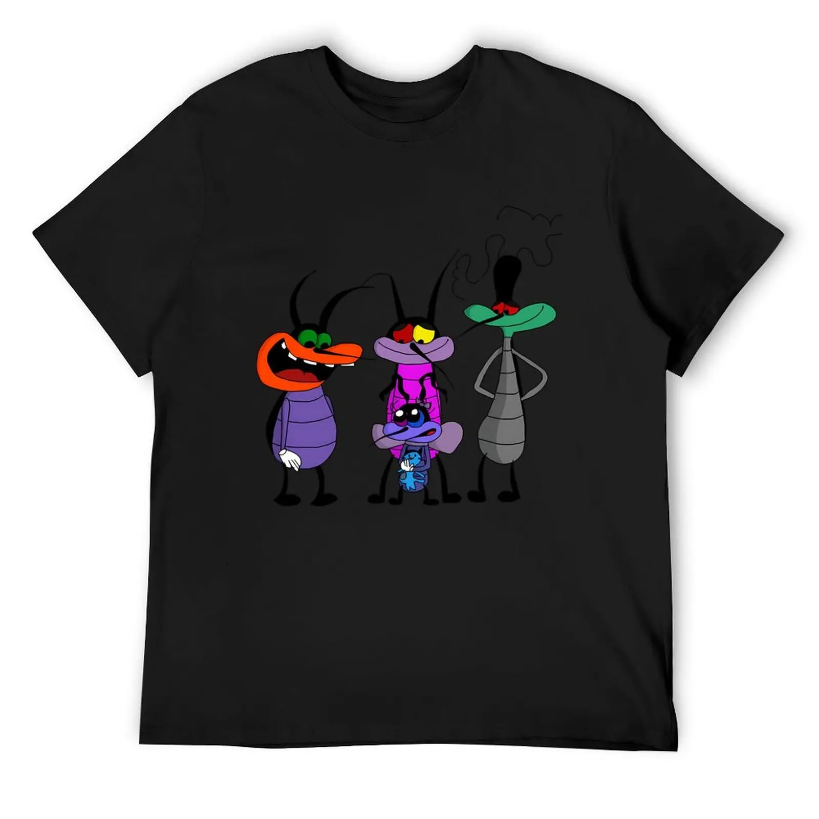 

oggy cartoon oggy T-Shirt fashion shirts anime clothes animal prinfor boys Louboutins t shirts for men graphic