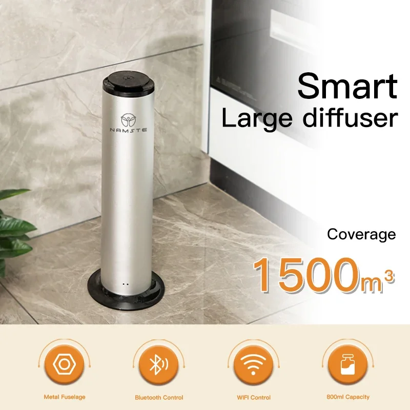 NAMSTE 1500m³ Perfume Aroma Diffuser Home Flavoring Air Freshener Bluetooth WIFI Scent Diffuser Machine Essential Oil Diffuser