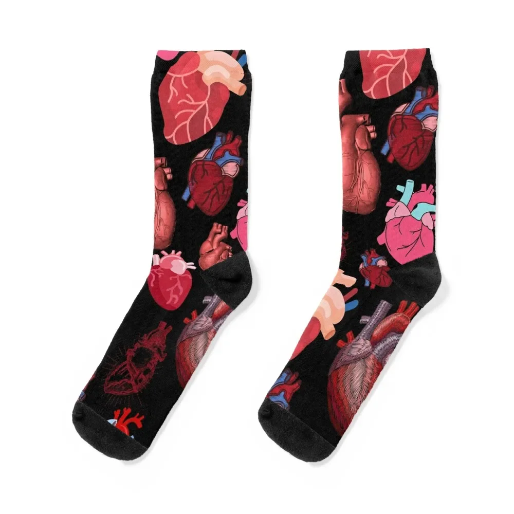 

Cardiac Hearts Socks Lots Stockings man anime Women Socks Men's