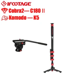 Ifootage monopod tripode cobra2 A C180 telefon gopro para movil phone stand camera aluminium professional Manfrotto DSLR video