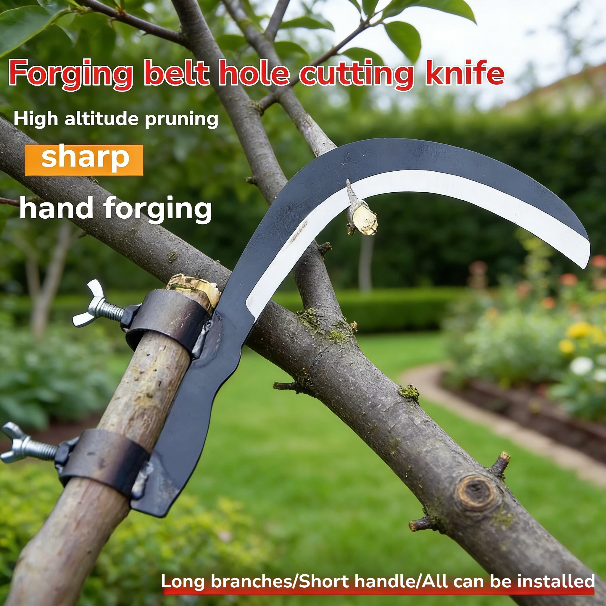 

Сельскохозяйственная серповидная насадка для резки травы и веток, инструмент для сбора урожая на высоте, триммер для садоводства на открытом воздухе, инструмент Makita