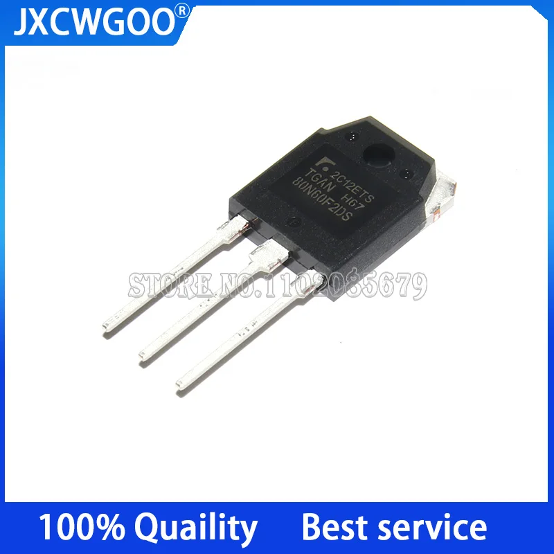 10PCS TGAN80N60F2DS 80N60F2DS  TO-247 IGBT field effect transistor 80A 600V New Original