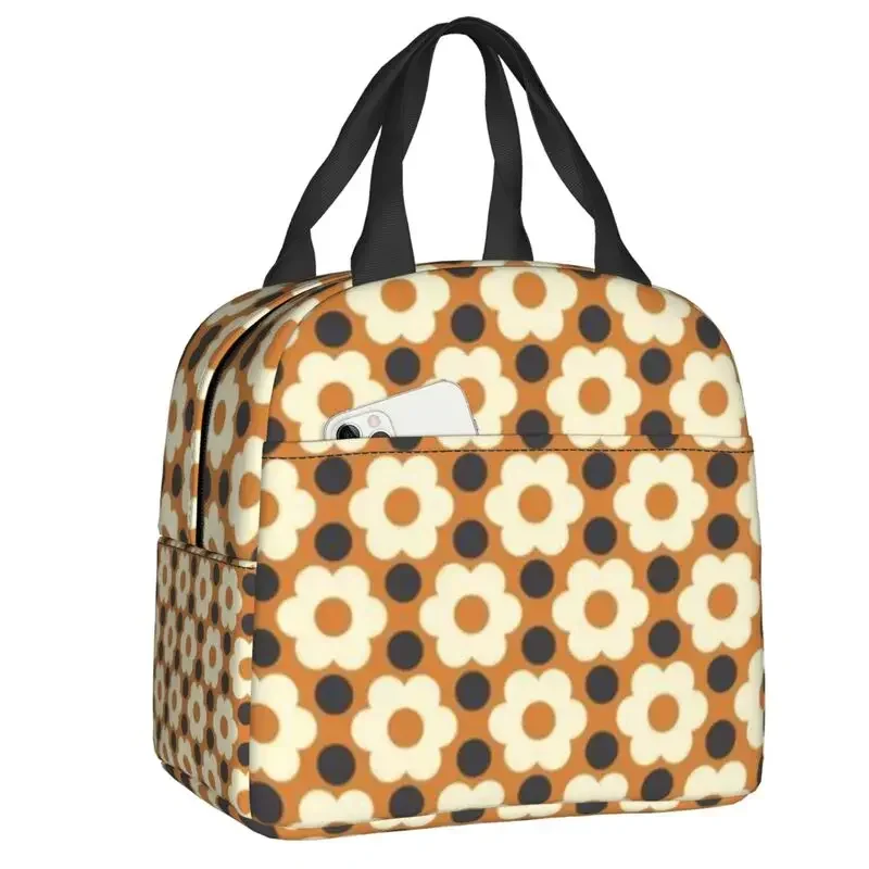 Orla Kiely Multi Stem Insulated Lunch Bag Women Resuable Retro Geometric Scandi Thermal Cooler Lunch Box Office Picnic Travel