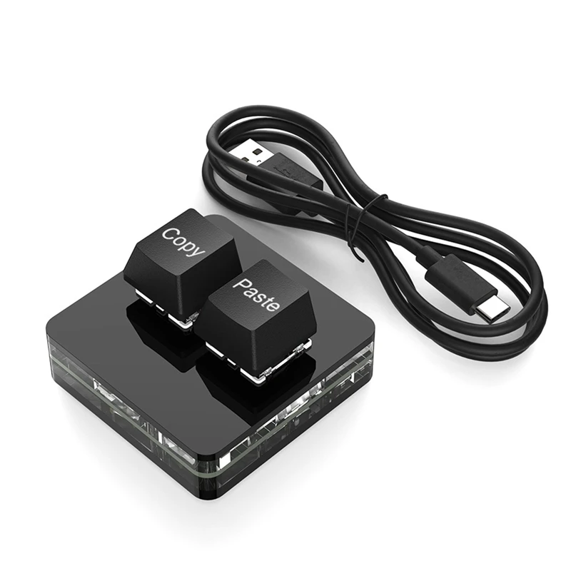 Custom Mini Keyboard 2 Key RGB Macro OSU Keypad Programmable Mechanical Keyboard For Gaming Working