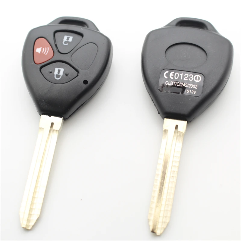 

XIEAILI OEM 10 шт. 2 + 1 кнопка сменный чехол для ключей транспондерный чехол для Toyota Corolla Venza Matrix Camry Avalon