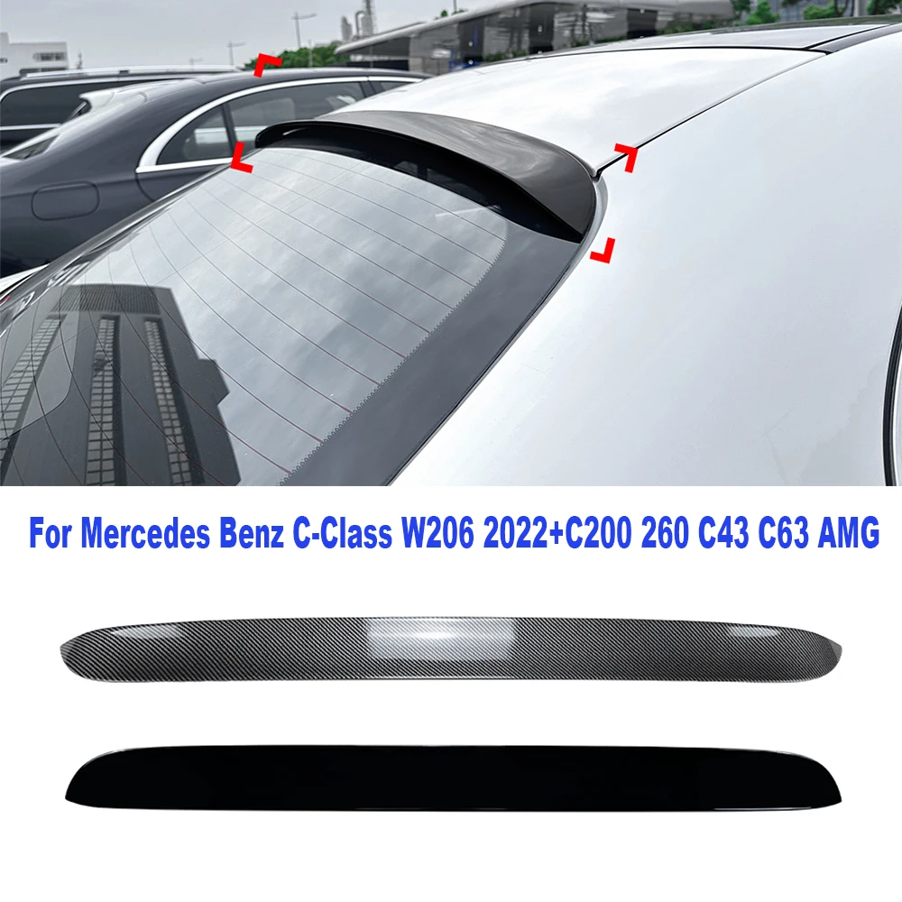 For Mercede Benz C-Class W206 2022+ C200 260 C43 C63 AMG Car Tail Wing Rear Trunk Spoiler Wing Roof Spoiler Wings Auto Accessory