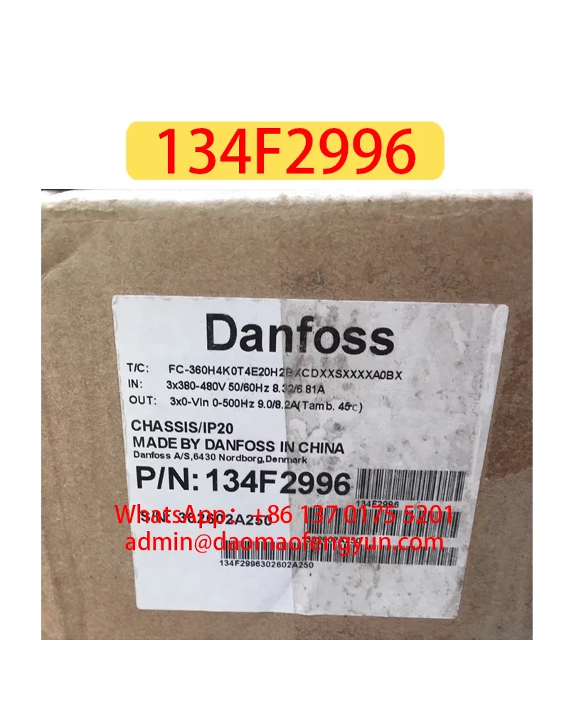 

134F2996 Brand New FC360 Inverter FC-360H4K0T4E20H2BXCDXXSXXXXA0BX，Fast shipping