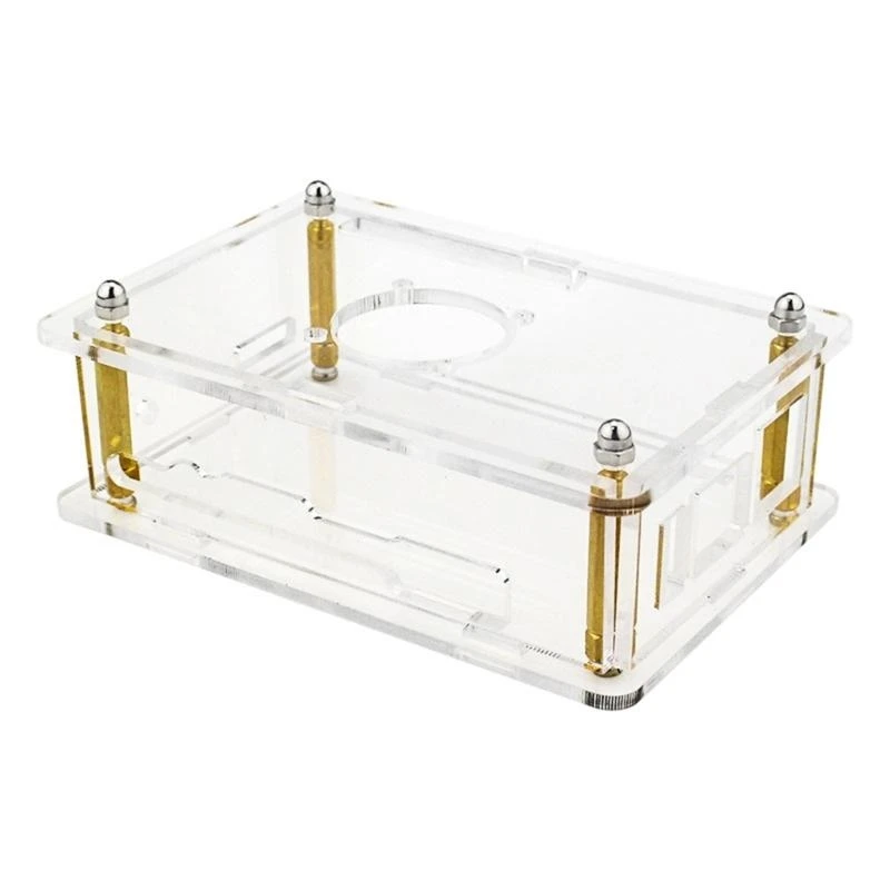 

A52B Clear Cover Case for Orange 5 Protector Acrylic Enclouse with Cooling Fan