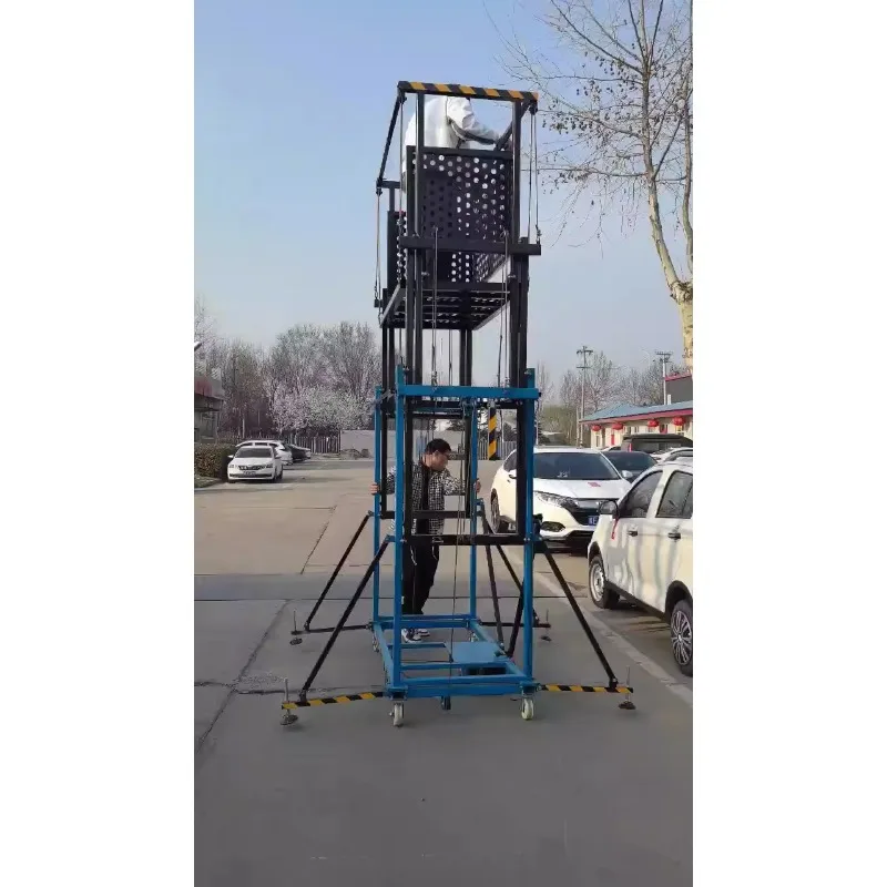 Elektrisches mobiles Gerüstensystem, 500 kg Tragfähigkeit, CE-zertifizierter automatischer Schutz für Gebäudepartungsgeräte