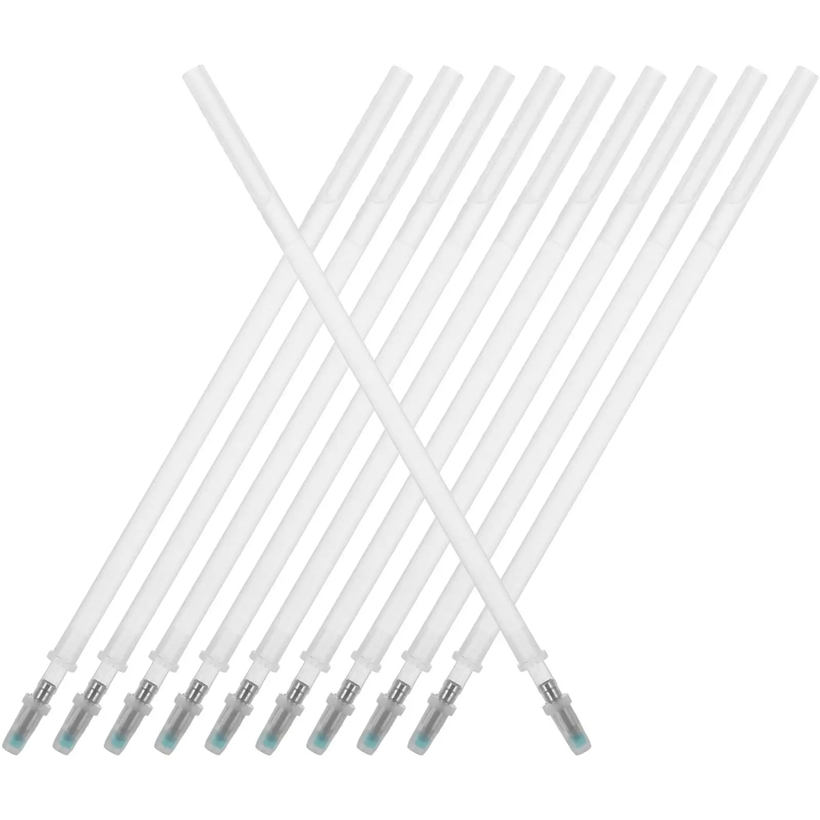 10 Pcs Invisible Refill Black Beadable Pens Ball Point Refills Highlighter Beaded Plastic Colored Ballpoint Shoe Factory