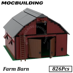 Modular Farm House Barn Buildings MOC Building Blocks Brick Toys Display Construction Gift Christmas Present