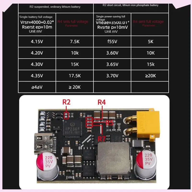 B24B 双方向急速充電モジュールアップグレード 100W ハイパワーフルプロトコル急速充電モジュール充電バンクメインボード Dura