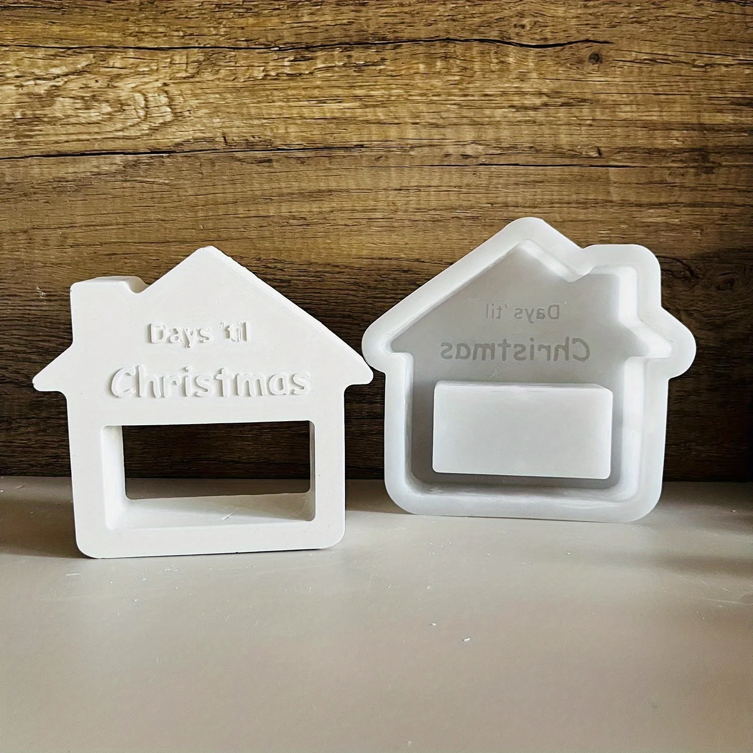 عيد الميلاد العد التنازلي التقويم زخرفة قالب تاريخ النرد قالب من السيليكون الإبداعية الجص ديكور المنزل