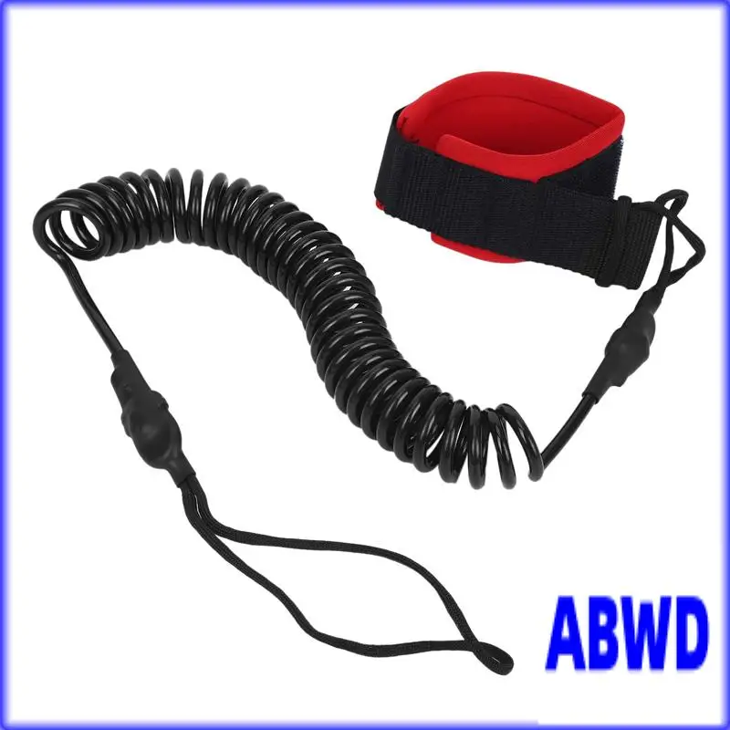 WD-3Pcs 10.6Ft الكاحل المقود تصفح ملفوف مجداف وقوف مجلس أسود بولي يوريثان مجداف مجلس القدم الساق حبل