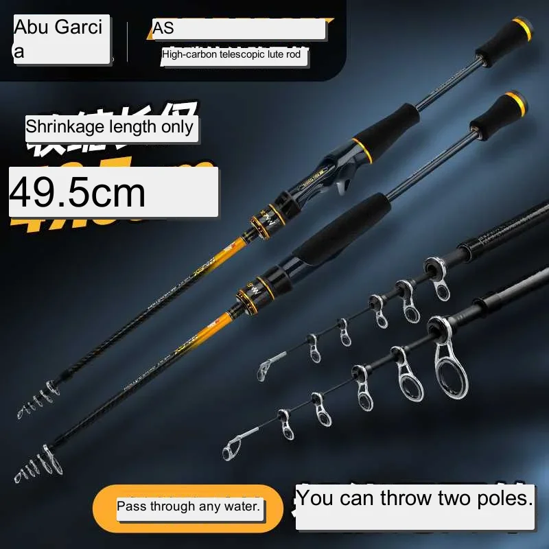 Imagem -02 - Portátil Telescópico Ultra-light Rod Pesca Carbono Lure Spinning Casting Rod Abu Vibração-tipo Lure Nova Geração