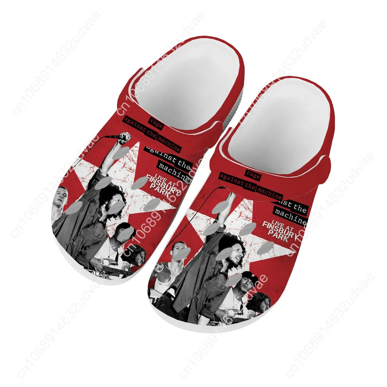 Rage Against The Machine Water Shoes Mens Womens High Quality Home Garden Clogs Customizd Sandals Beach Breathable Hole Slippers