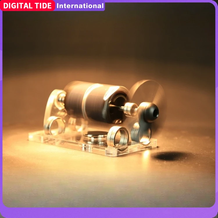

Solar Horizontal Four-Side Magnetic Levitation Motor Stirling Engine Education Model