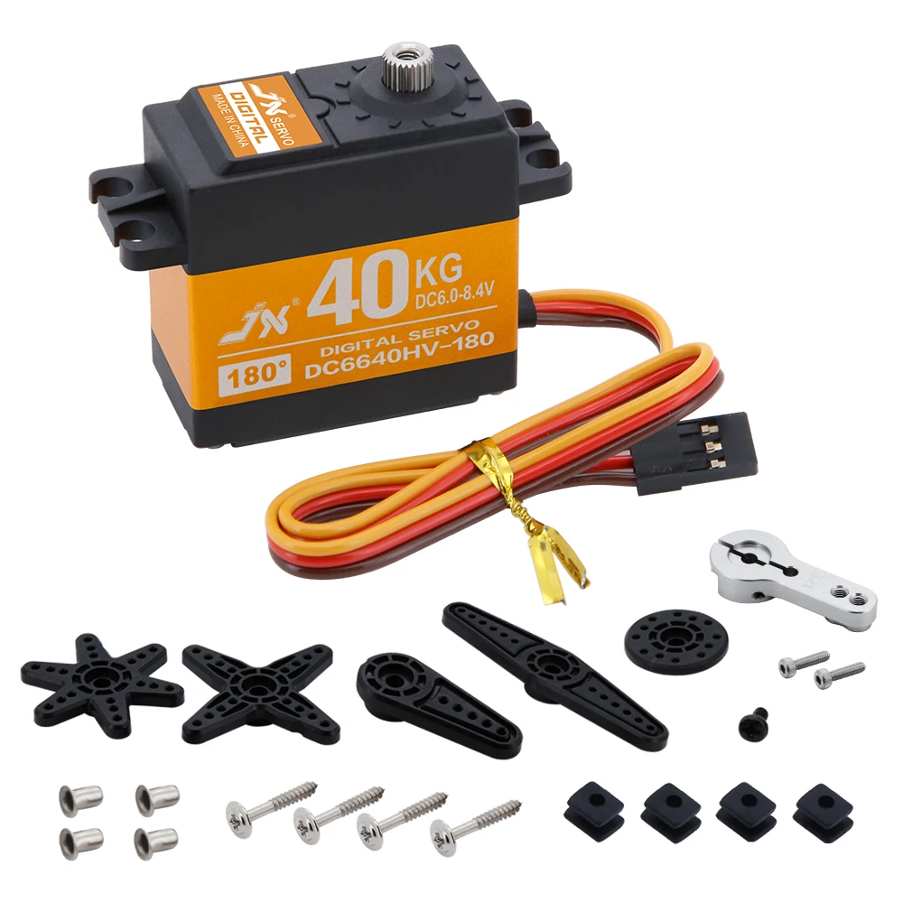 JX DC6640HV HV Digital Servo 40KG Drehmoment 0,11s Metallgetriebe 180/270/360 Grad Servomotor für RC Auto Roboter Flugzeug – Detail 1