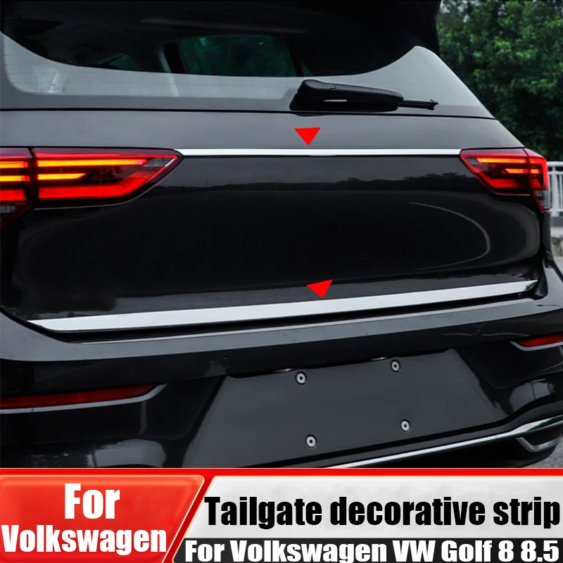 

For Volkswagen VW Golf 8 8.5 stainless steel tailgate trunk decorative strip modified car exterior decoration accessories