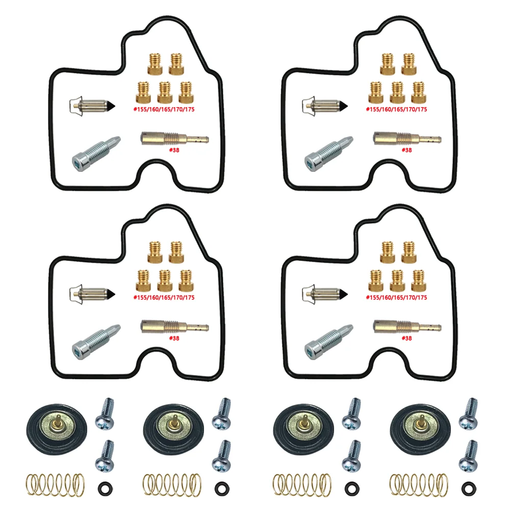 

Kawasaki ZX9R ZX-9R ZX900 E1-E2 2000-2001 Carburetor Repair Kit CVRD 40 Carb