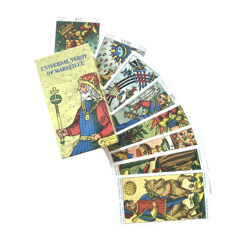 Universal Tarot of Marseille Paper Card Game Entertainment Fate Divination Card Tarot And A Variety Of Tarot Options PDF Guide