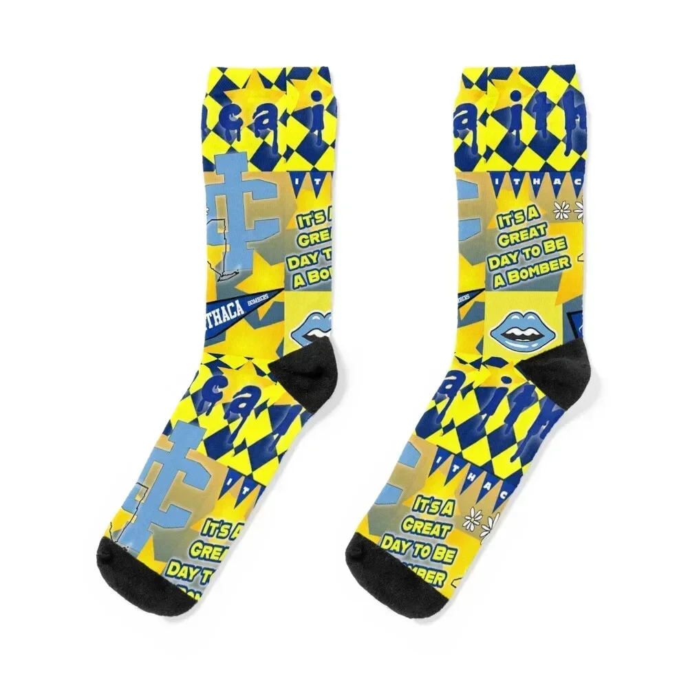 Ithaca College Poster Socks gym heated summer Men Socks Women's