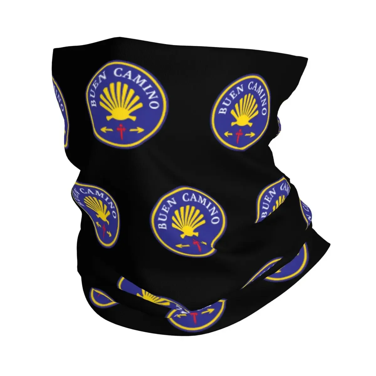 New Buen Camino De Santiago Winter Headband Neck Warmer Men Women Hiking Hunting Tube Scarf Face Bandana Gaiter