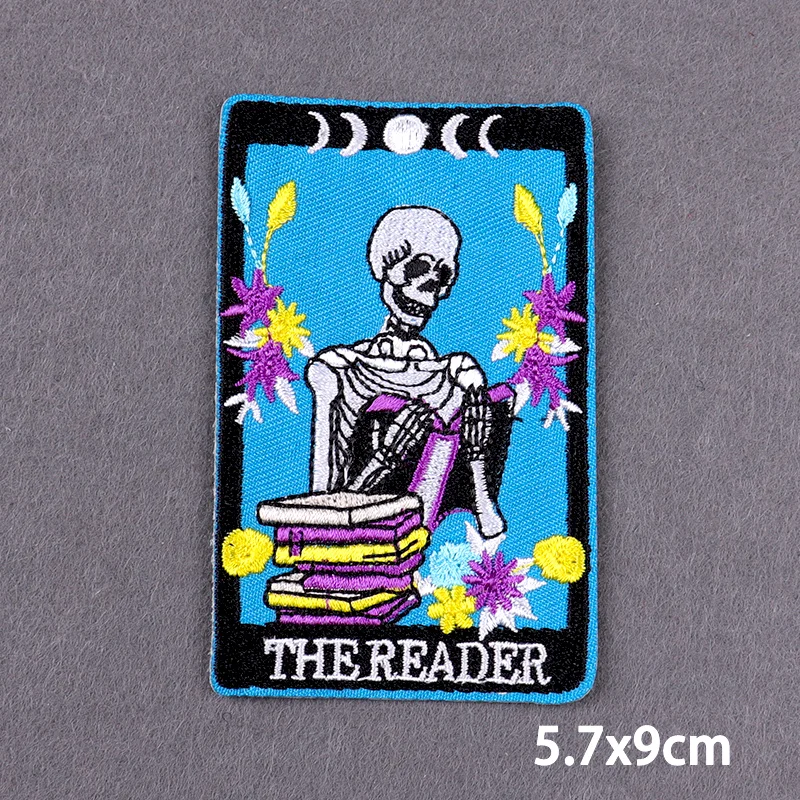 Horror Movies Fusible Patches Rock Music Embroidery Patch For Decoration Personality Iron On Patches For Clothes Appliques Badge