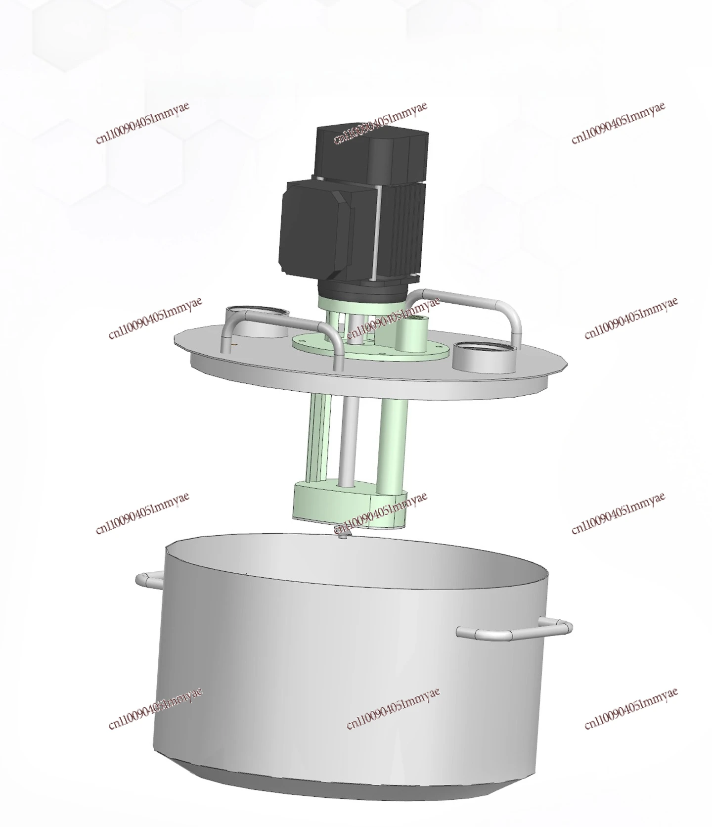 Optical anti-corrosion water pump polishing liquid stirring pump three-phase 220V mixing quartz sand grinding machine