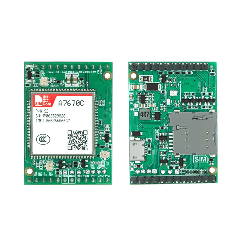 Płyta rozwojowa A7670C-MANS SIMCOM LTE CAT1 + 4G + 2G + głos + GNSS