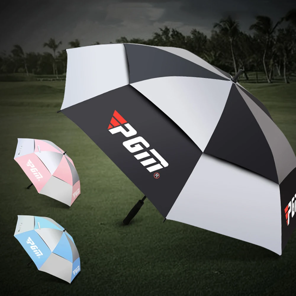 PGM Golf Extra Large Double Layer Sun Protection Manual/Automatic Sunshade Umbrella Safety Steel Shaft Sun Protection Umbrellas