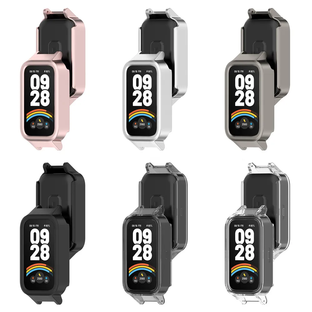 กรอบทดแทนสําหรับ Redmi Band 3 / Xiaomi Band 9 Active Case กรอบคุณภาพสูงนาฬิกาสมาร์ทอุปกรณ์ป้องกันติดตั้ง