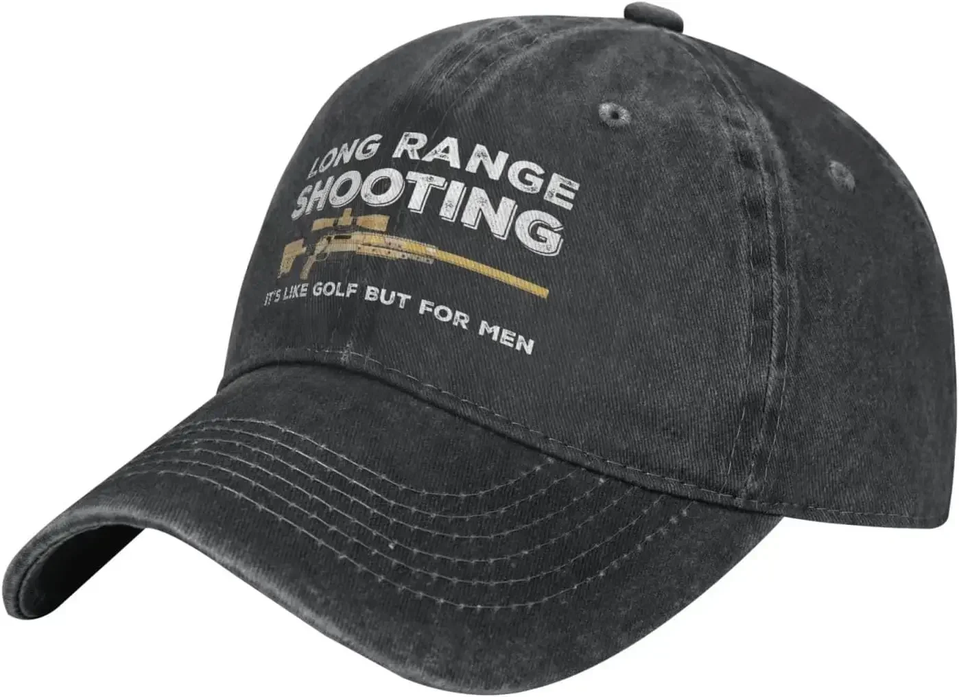 Funny Hat Long Ranges Shooting It's Like Golf But for Men Hat for Men Dad Hats Vintage Cap