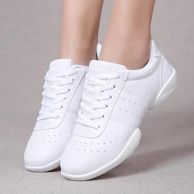 2025Dance Shoes Woman Ladies Modern Soft Outsole Jazz Sneakers Aerobics Breathable Lightweight Female Dancing Fitness Sport