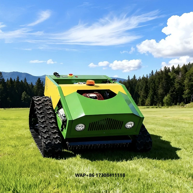 قاطع العشب جزازة لاسلكية أوتوماتيكية تعمل بالتحكم عن بعد مع ملحقات أجزاء الجزازة