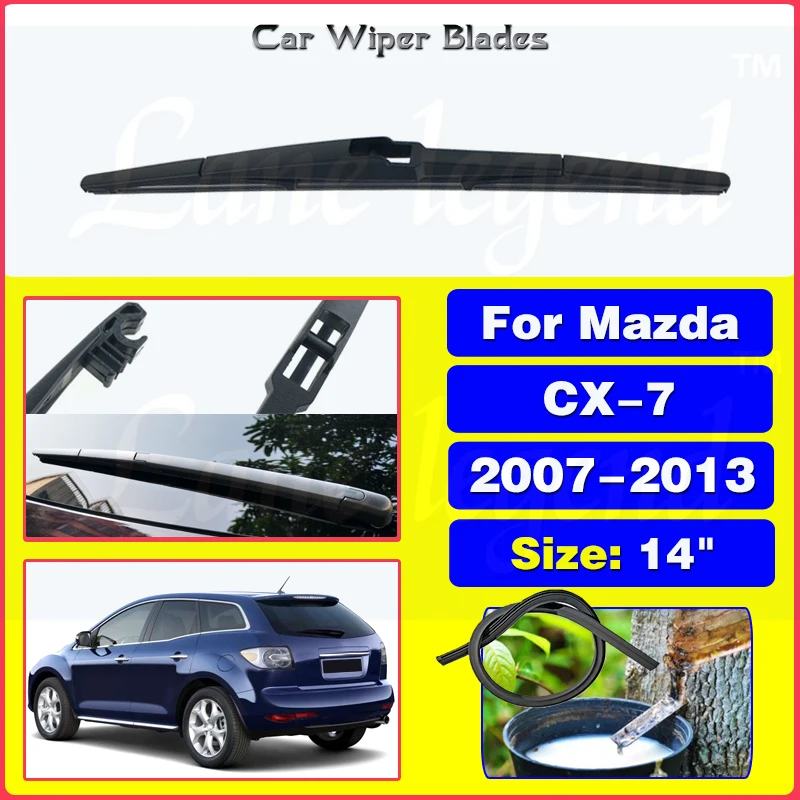 

14" Rear Windshield Windscreen Washer Wiper Blade For Mazda CX-7 CX7 2007 - 2013 Car Accessories Accsesories 2008 2009 2010 2011