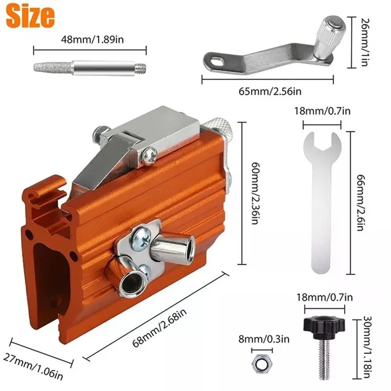 NEW HOT In Stock-Grinding Tool Manual Chain Saw Portable Hand Chainsaw Sharpener Grinder Household Electric Chain Saw Grinding M - view 6