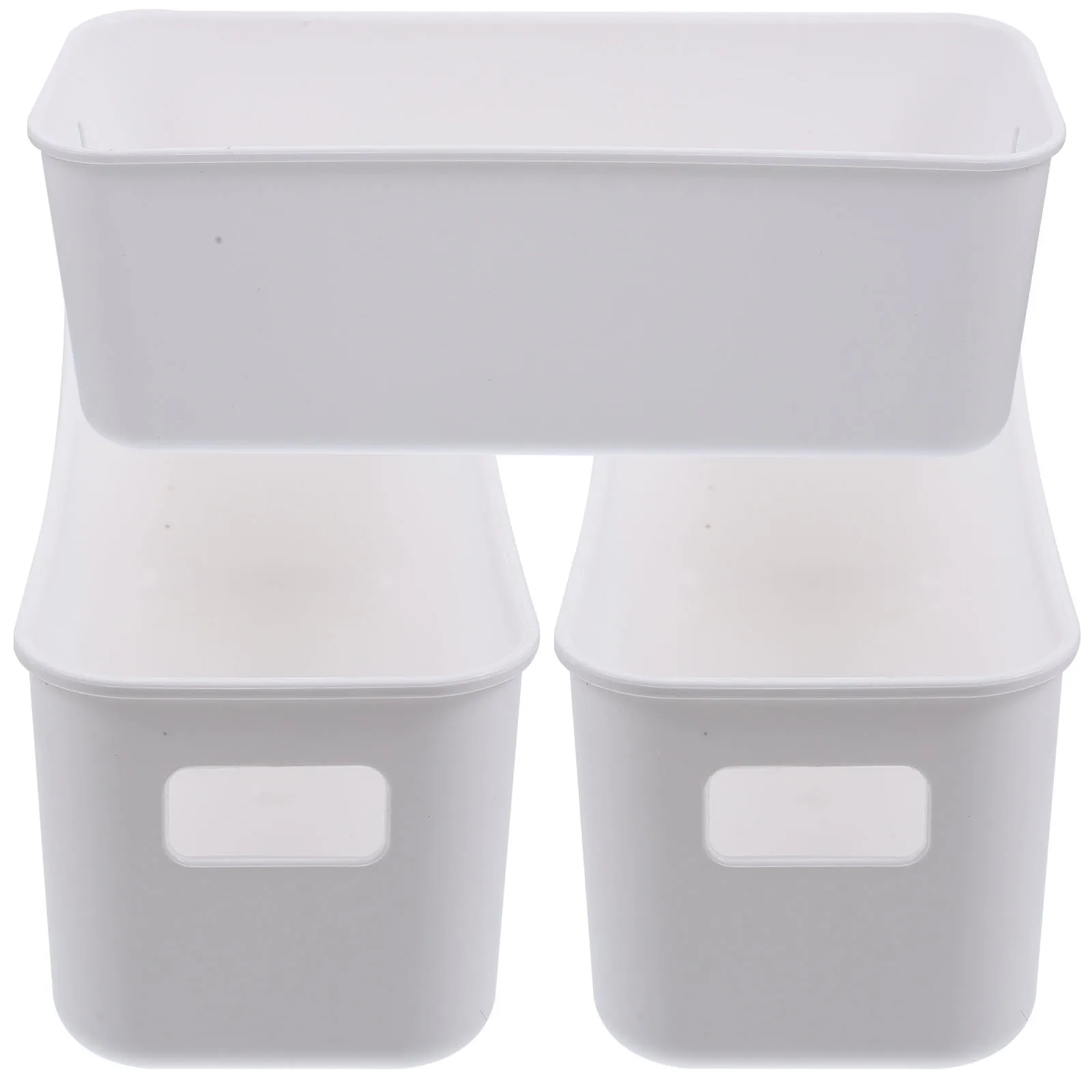 

3Pcs Plastic Phone Case Storage Box Multipurpose Desktop Organizer Holder Sundries Organizer for Office Bedroom Dresser