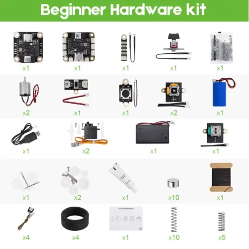 Imagen 1 del producto BambuLab CyberBrick-Juego de accesorios de Control remoto, Robot de carreras, montaje artesanal, fabricante de juguetes, componentes de modelo de impresión 3D del Tesoro