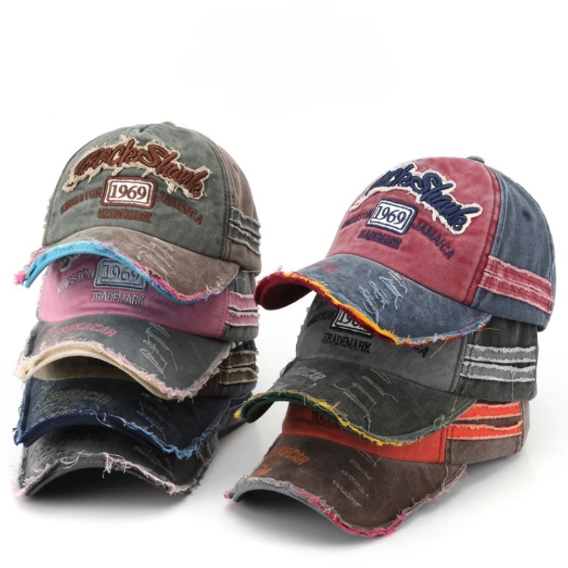 

Retro Letter Embroidery Baseball Caps Spring Summer Men Women Cotton Adjustable Casual Hat Hip Hop Streetwear Sun Hats Y2k Hat