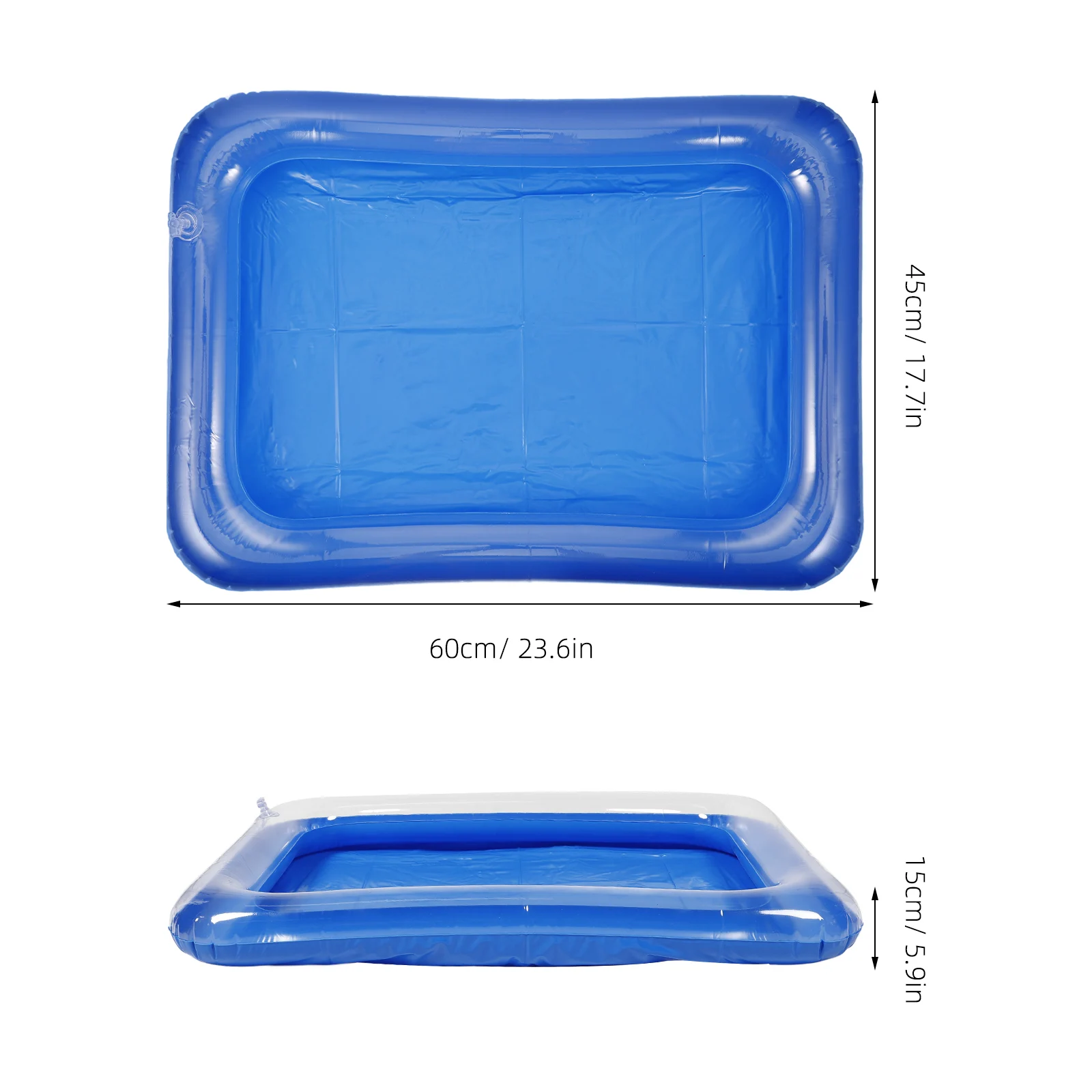 Piscina inflável para bonecas brinquedos crianças playset bandeja de areia bandeja de água retangular piscina pvc material verão criança acessórios