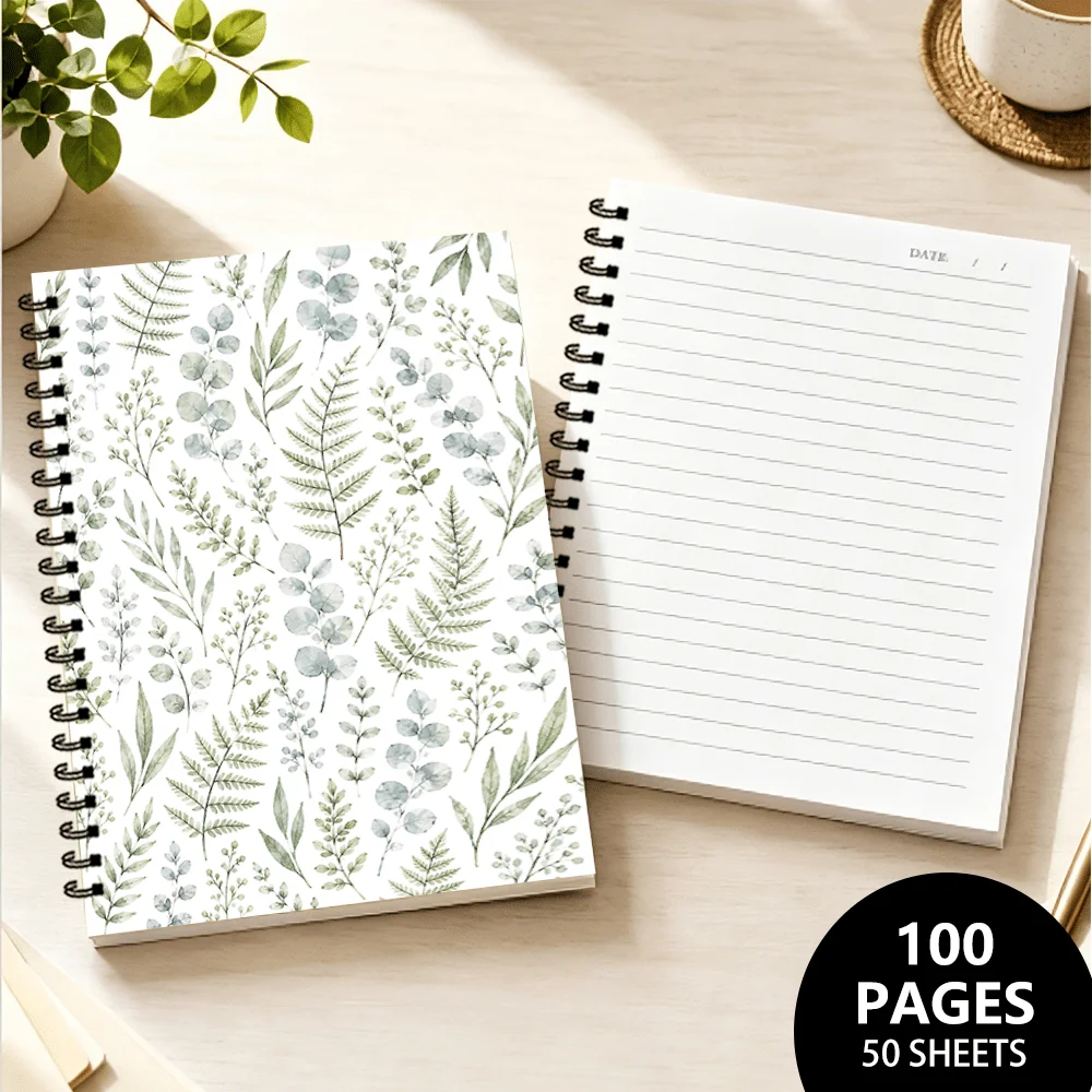 Caderno de Folhas de Eucalipto - Notebook Dotted A5 avaliação e preço