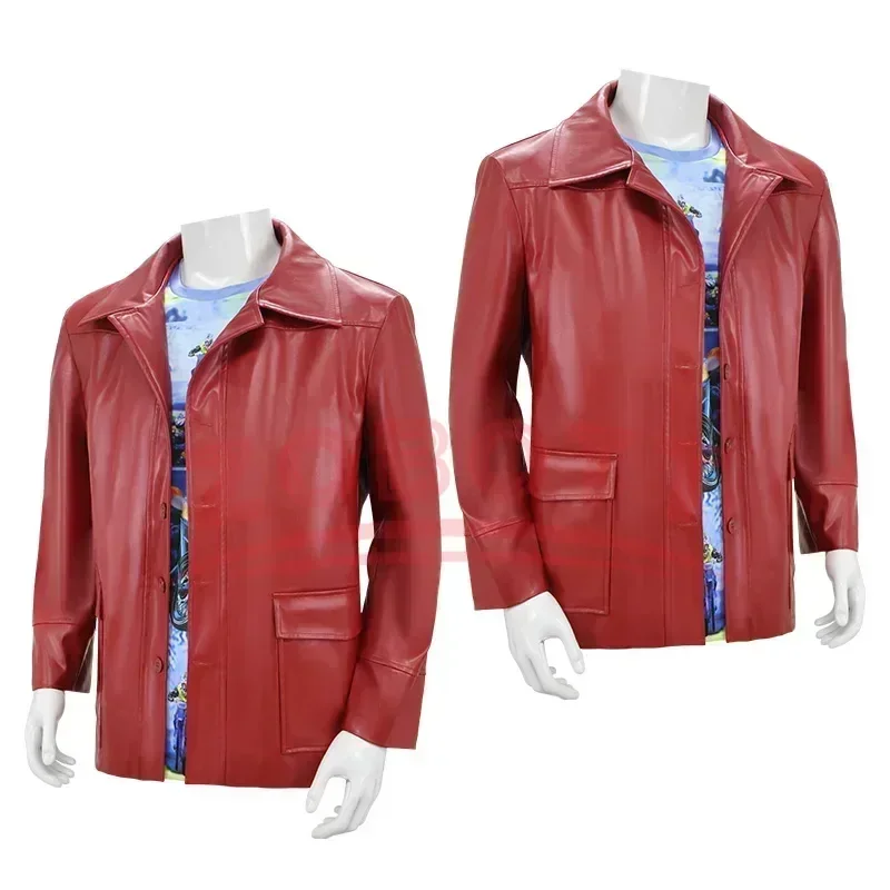 الكبار نادي القتال تايلر سترة تأثيري حلي فيلم دوردن معطف جلد مع قميص نظارات هالوين كرنفال حفلة البدلة رجل #3