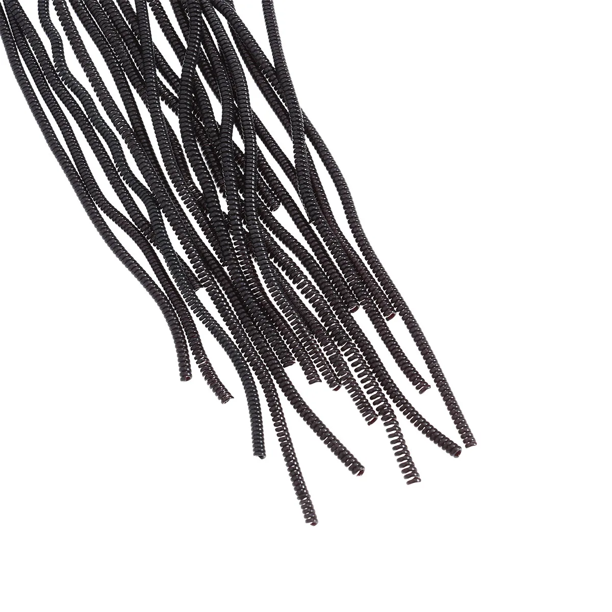 

20pcs Spiral Protectors Cable Sleeves Wire Wraps Cord Organizers For Headphone Cables Black 60X1X1Cm Tpu Cable Protector