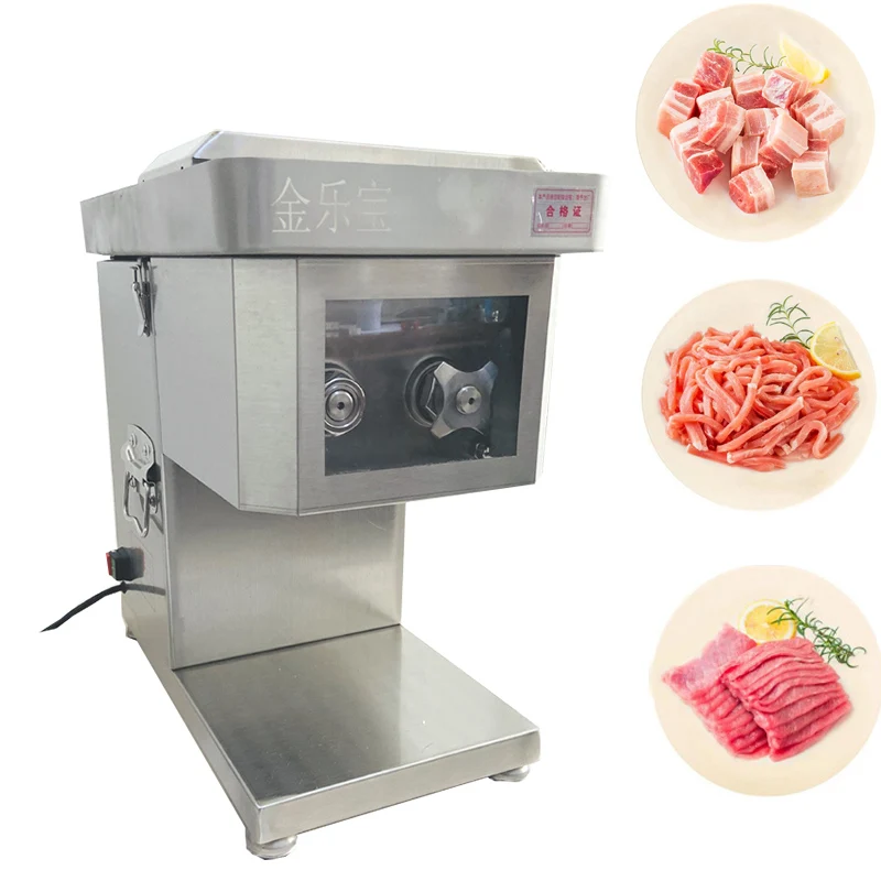 110V/220V Electric Meat Slicing Machine Fresh Pork And Lamb Slicer Shredder Dicing Machine High Efficiency  Meat cutter